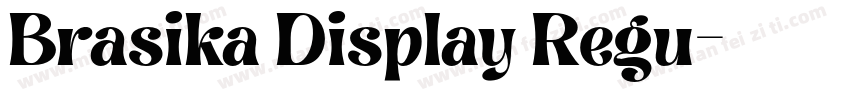 Brasika Display Regu字体转换